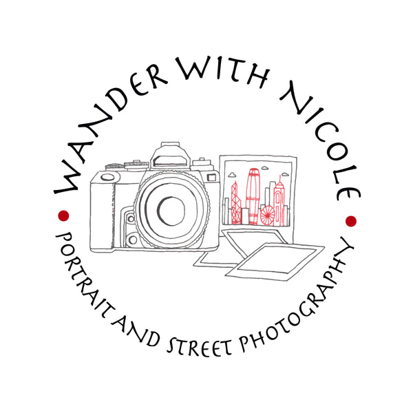Wander with Nicole Logo Hong Kong Portrait and street photography