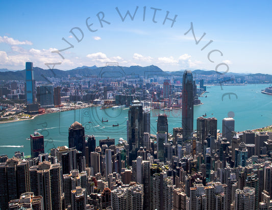 Hong Kong Skyline 3D Frame