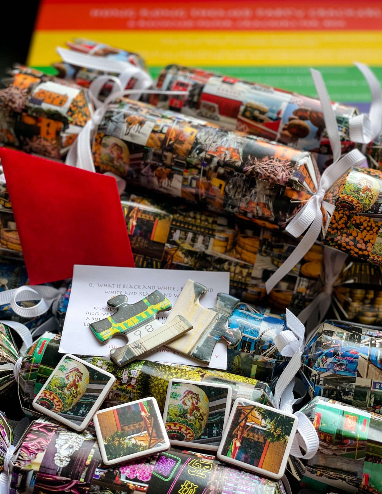 Rainbow Party Crackers - Hong Kong Themed