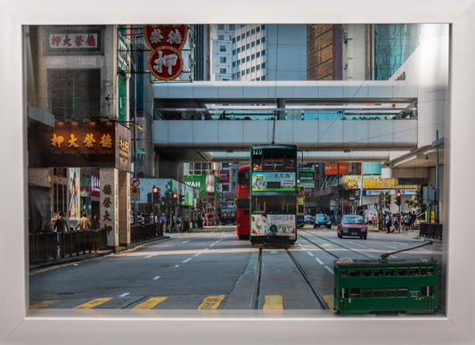Central Tram Hong Kong 3D Picture Framed Art